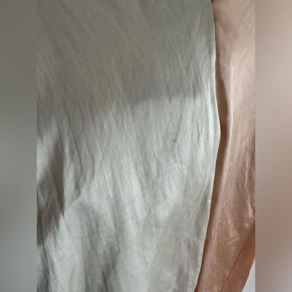 Partow Leah two toned silk/linen blend dress 2 - Picture 4 of 14